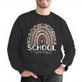 School Psych Teacher School Psychologist Leopard Rainbow Men Graphic Sweatshirt, funny gift School Psych Teacher School Psychologist Leopard Rainbow Men Graphic Sweatshirt, funny gift