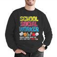 School Social Worker Teacher Caseworker Public Servant LSW Men Graphic Sweatshirt, funny gift School Social Worker Teacher Caseworker Public Servant LSW Men Graphic Sweatshirt, funny gift