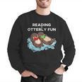 Sea Otter Book Reading Shirt For Bookworm Teachers Men Graphic Sweatshirt, funny gift