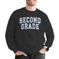 Second Grade Floral Blue Back To School 2nd Grade Teacher Men Graphic Sweatshirt, 2nd Grade Teacher Sweatshirts, funny gift