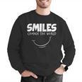 Smile Smiles Change The World Teacher T-Shirt Happy T-Shirt Men Graphic Sweatshirt, funny gift
