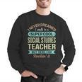 Social Studies Teacher Appreciation Men Women Men Graphic Sweatshirt, funny gift