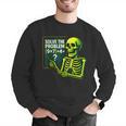 Solve The Problem Skeleton Teacher Halloween Math Six Seven Men Graphic Sweatshirt, funny gift Solve The Problem Skeleton Teacher Halloween Math Six Seven Men Graphic Sweatshirt, funny gift