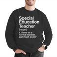 Special Education Teacher Definition Back To School Men Graphic Sweatshirt, funny gift