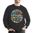 Special Education Teacher SPED Squad Team Kids Men Groovy Men Graphic Sweatshirt, Groovy Teacher Sweatshirts, funny gift