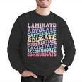 Sped Caffeinate Advocate Laminate Educate Teacher Men Graphic Sweatshirt, funny gift