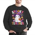 Spooky Teacher Halloween Cute Halloween Teacher Ghost Men Graphic Sweatshirt, funny gift