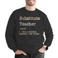 Substitute Teacher Like A Normal Teacher But Cooler Men Graphic Sweatshirt, funny gift Substitute Teacher Like A Normal Teacher But Cooler Men Graphic Sweatshirt, funny gift