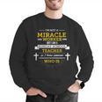 Sunday School Teacher TShirt Miracle Worker Men Graphic Sweatshirt, funny gift