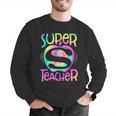 Super Teacher Back To School Apple Tie Dye First Day Men Graphic Sweatshirt, Super Teacher Sweatshirts, funny gift Super Teacher Back To School Apple Tie Dye First Day Men Graphic Sweatshirt, Super Teacher Sweatshirts, funny gift