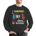 I Survived 67 Days Of School 67 Teacher Squad Matching Men Graphic Sweatshirt, funny gift