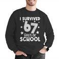 I Survived 67 Days Of School Teachers Students Men Graphic Sweatshirt, funny gift I Survived 67 Days Of School Teachers Students Men Graphic Sweatshirt, funny gift