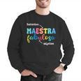 Sustantivo Maestra Fabulosa Adjetivo Spanish Teacher Men Graphic Sweatshirt, funny gift