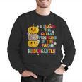 I Teach The Cutest Pumpkins Kindergarten Teacher Halloween Men Graphic Sweatshirt, funny gift