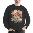 Teach Love Inspire Retro Groovy Daisy Back To School Teacher For Men Women Kids Men Graphic Sweatshirt, Groovy Teacher Sweatshirts, funny gift