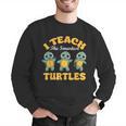 I Teach The Smartest Turtles Thanksgiving Proud Teacher Job Men Graphic Sweatshirt, funny gift