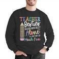 Teacher Besties Because Going Crazy Alone Is Not As Much Fun Men Graphic Sweatshirt, funny gift Teacher Besties Because Going Crazy Alone Is Not As Much Fun Men Graphic Sweatshirt, funny gift