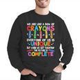 Teacher We Are Like a Box Of Crayons For Men Women Kids Men Graphic Sweatshirt, funny gift Teacher We Are Like a Box Of Crayons For Men Women Kids Men Graphic Sweatshirt, funny gift