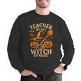 Teacher By Day Witch By Night Halloween Teacher Witch Men Graphic Sweatshirt, funny gift