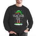 The Teacher Elf Christmas Family Matching Xmas Group For Men Women Men Graphic Sweatshirt, funny gift