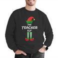 The Teacher Elf Family Matching Group Idea Christmas Men Graphic Sweatshirt, funny gift
