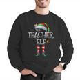 The Teacher Elf Shirt Matching Family Christmas Elf Men Women Kids Men Graphic Sweatshirt, funny gift