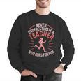 Teacher Who Runs Half Marathon Runner Running Lover Graphic Men Graphic Sweatshirt, funny gift Teacher Who Runs Half Marathon Runner Running Lover Graphic Men Graphic Sweatshirt, funny gift