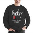 Teacher Summer Recharge Required Last Day School Women Men Graphic Sweatshirt, funny gift Teacher Summer Recharge Required Last Day School Women Men Graphic Sweatshirt, funny gift