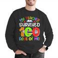 My Teacher Survived 100 Days Of Me 100 Days Of School Men Graphic Sweatshirt, funny gift My Teacher Survived 100 Days Of Me 100 Days Of School Men Graphic Sweatshirt, funny gift