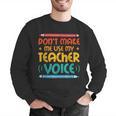 Teacher Voice Teacherlife Primary School Teacher Men Graphic Sweatshirt, funny gift Teacher Voice Teacherlife Primary School Teacher Men Graphic Sweatshirt, funny gift