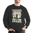 Teachers Love Brains Halloween Costume Boo Trick Teach Men Graphic Sweatshirt, funny gift
