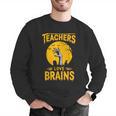 Teachers Love Brains Shirt Men Women Halloween Teacher Men Graphic Sweatshirt, funny gift Teachers Love Brains Shirt Men Women Halloween Teacher Men Graphic Sweatshirt, funny gift