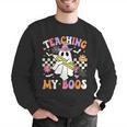 Teaching My Boos Ghost Teacher Cute Groovy Halloween Teacher Men Graphic Sweatshirt, Groovy Teacher Sweatshirts, funny gift Teaching My Boos Ghost Teacher Cute Groovy Halloween Teacher Men Graphic Sweatshirt, Groovy Teacher Sweatshirts, funny gift