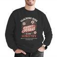 Teaching Kids About Jesus Is My Ministry Christian Teacher Men Graphic Sweatshirt, funny gift