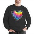 Teaching Is a Work Of Heart Tie Dye Hippie For Teacher For Men Women Girls Kids Men Graphic Sweatshirt, funny gift
