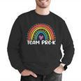 Team Pre-K Teacher Crew Squad Hello Back School Graduation Men Graphic Sweatshirt, funny gift