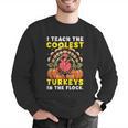 Thanksgiving I Teach Coolest Turkeys Teacher Fall Women Men Men Graphic Sweatshirt, funny gift Thanksgiving I Teach Coolest Turkeys Teacher Fall Women Men Men Graphic Sweatshirt, funny gift