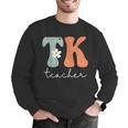 TK Teacher Retro Groovy Vintage Happy First Day Of School Men Graphic Sweatshirt, Groovy Teacher Sweatshirts, funny gift TK Teacher Retro Groovy Vintage Happy First Day Of School Men Graphic Sweatshirt, Groovy Teacher Sweatshirts, funny gift