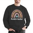 Toddler Teacher Rainbow Leopard Infant Teacher Men Women Men Graphic Sweatshirt, funny gift