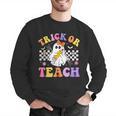 Trick Or Teach Groovy Halloween Teachers Men Graphic Sweatshirt, funny gift Trick Or Teach Groovy Halloween Teachers Men Graphic Sweatshirt, funny gift