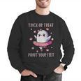Trick Or Treat Point Your Feet Halloween Ghost Dance Teacher Men Graphic Sweatshirt, funny gift