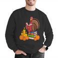 Turkey Reading Books Fall Thanksgiving Teacher Book Men Graphic Sweatshirt, funny gift Turkey Reading Books Fall Thanksgiving Teacher Book Men Graphic Sweatshirt, funny gift
