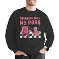 Twinning With My Para Teacher Matching Paraprofessional 70s For Men Women Men Graphic Sweatshirt, funny gift Twinning With My Para Teacher Matching Paraprofessional 70s For Men Women Men Graphic Sweatshirt, funny gift