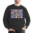Twinning With My Teacher Bestie Teaching Partner Men Graphic Sweatshirt, funny gift Twinning With My Teacher Bestie Teaching Partner Men Graphic Sweatshirt, funny gift
