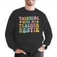 Twinning With My Teacher Bestie Twin Day Matching Teachers For Men Women Girls Kids Men Graphic Sweatshirt, funny gift Twinning With My Teacher Bestie Twin Day Matching Teachers For Men Women Girls Kids Men Graphic Sweatshirt, funny gift