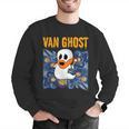 Van Ghost Art Teacher Halloween Van Gogh Starry Night Men Graphic Sweatshirt, funny gift