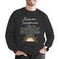 Vintage Human Sunshine Definition Teachers Mom Boss Women Men Graphic Sweatshirt, funny gift Vintage Human Sunshine Definition Teachers Mom Boss Women Men Graphic Sweatshirt, funny gift