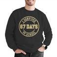 Vintage I Survived 67 Days Of School Teachers Students Men Graphic Sweatshirt, funny gift Vintage I Survived 67 Days Of School Teachers Students Men Graphic Sweatshirt, funny gift