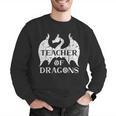 Vintage Teacher Of Dragons Quotes Teacher Student Men Graphic Sweatshirt, funny gift