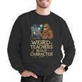 Weird Teachers Build Character Van Bigfoot Art Men Graphic Sweatshirt, funny gift